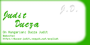 judit ducza business card